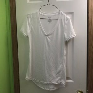 White v-neck